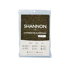 Cargar imagen en el visor de la galería, 2 Cobertores de almohadas 100% algodón Shannon